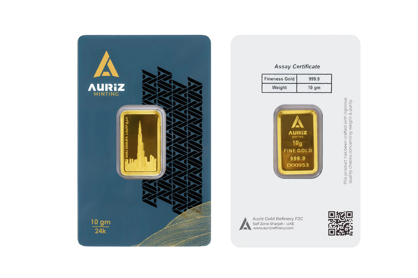 10g Pure Gold Bar, 24K