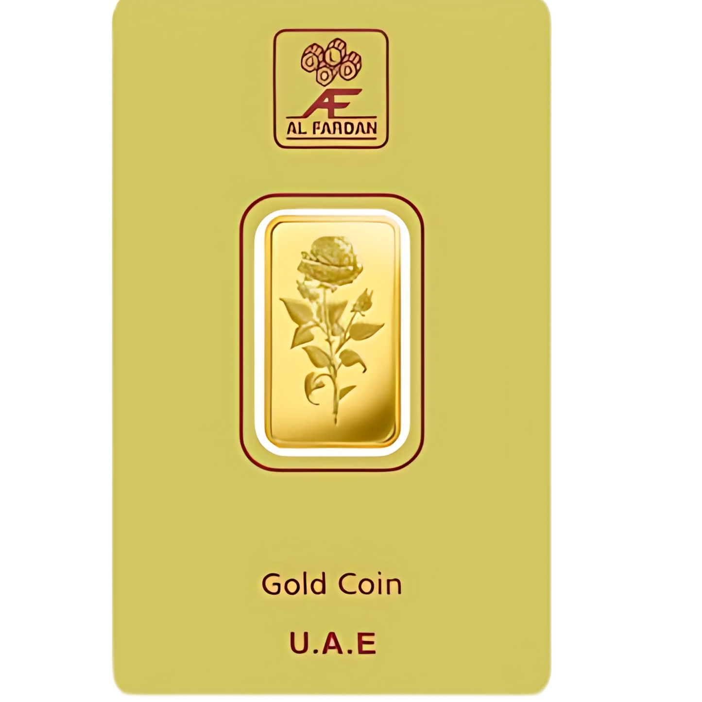 5 gram pure Emirati gold bar, 24 karat