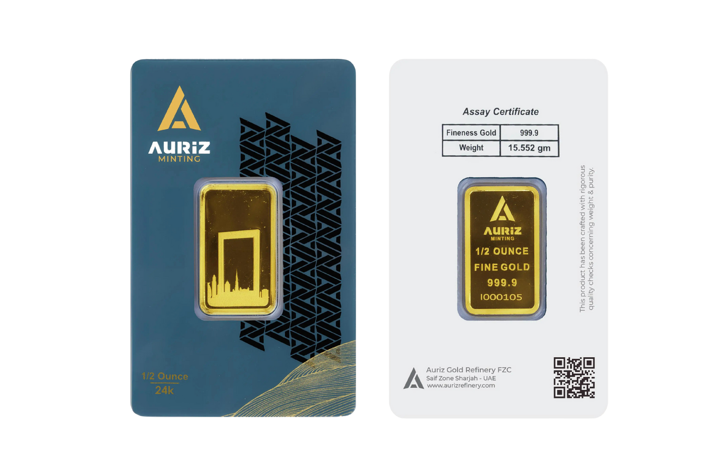 15.552g Pure Gold Bar, 24K