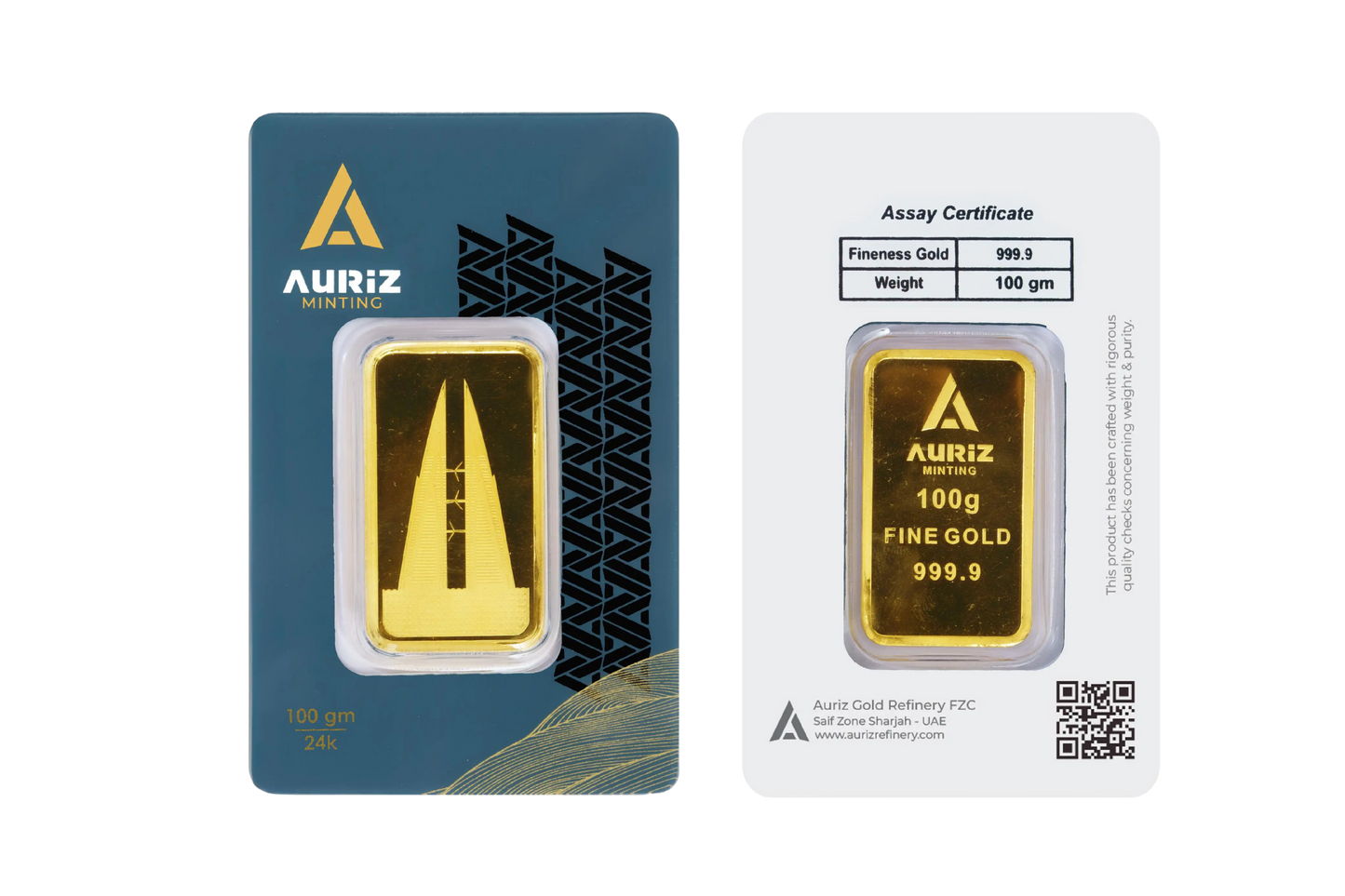 100g Pure Gold Bar, 24K